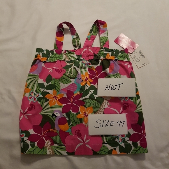 Gymboree girls size 4T Floral tank top New - Picture 1 of 4